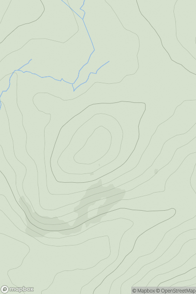 Thumbnail image for Trostan Hill [Carrick and Galloway] showing contour plot for surrounding peak